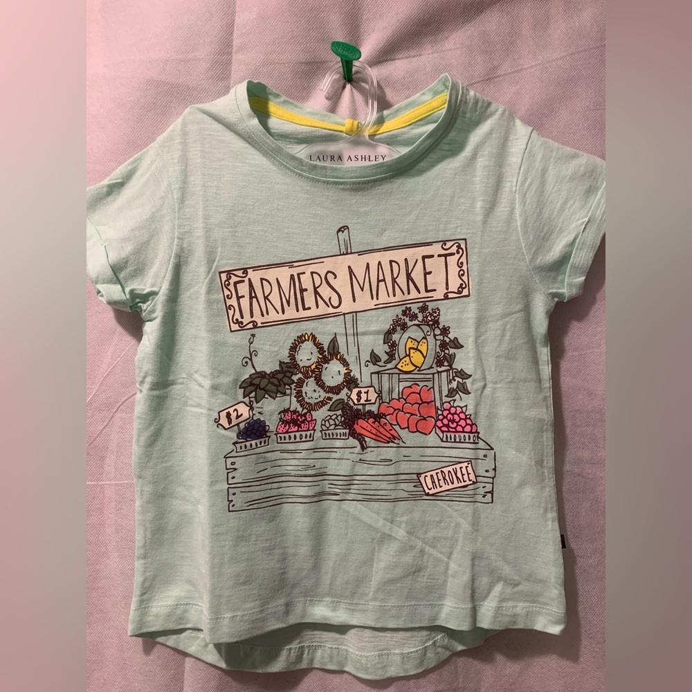 CHEROKEE GREEN Round Neck T- Shirt for Girls 7/8 New